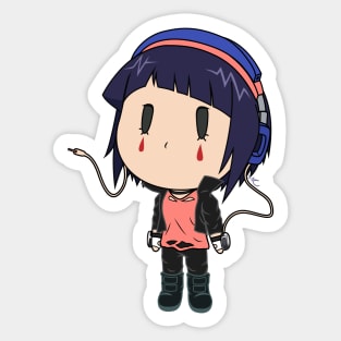 Chibi Earphone Jack Sticker